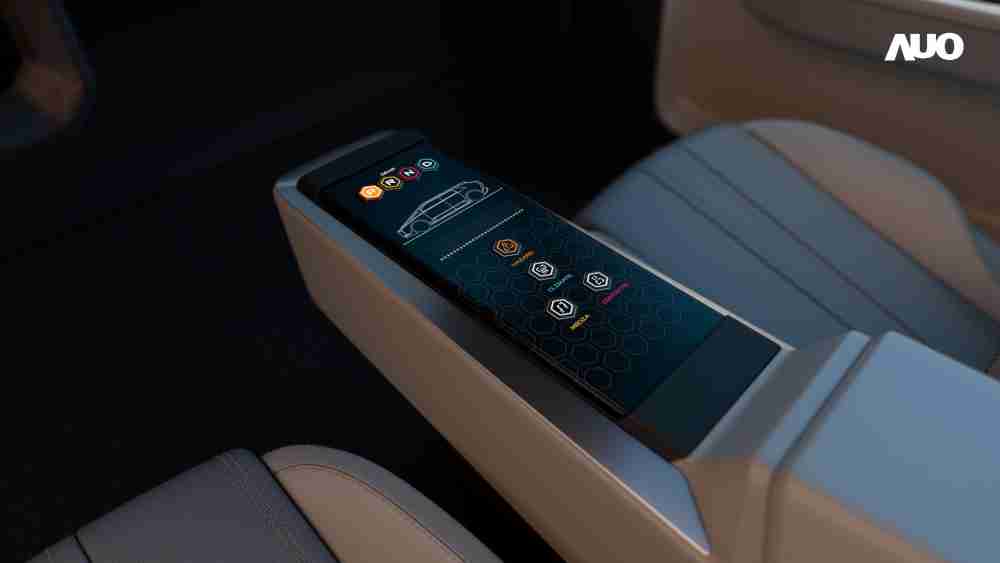 牛牛游戏以人性化设计打造多变形态中控显示(Morphing Center Control)，，，不使用时仅平面显示信息，，，进行操作时，，，，显示器则会动态隆起，，转变成3D实体按钮，，，，并有触觉回馈，，展示人机互动新体验